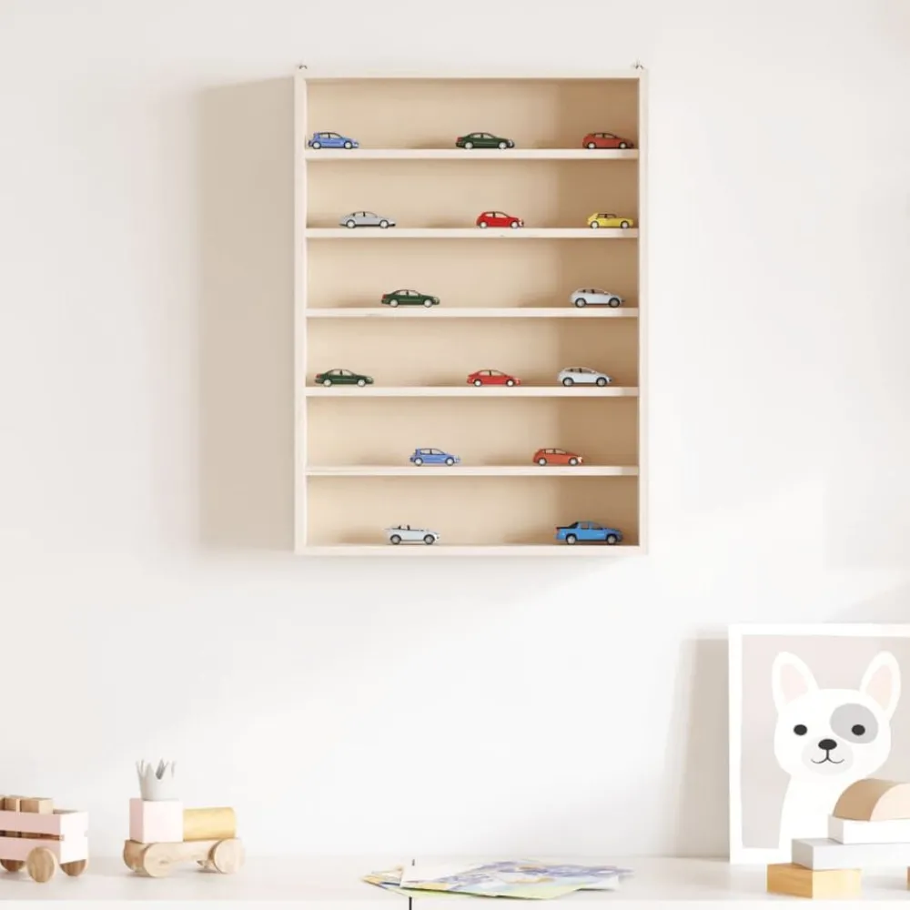 Houten verzamelvitrine met 6 planken 40x8,5x55 cm>vidaXL Clearance