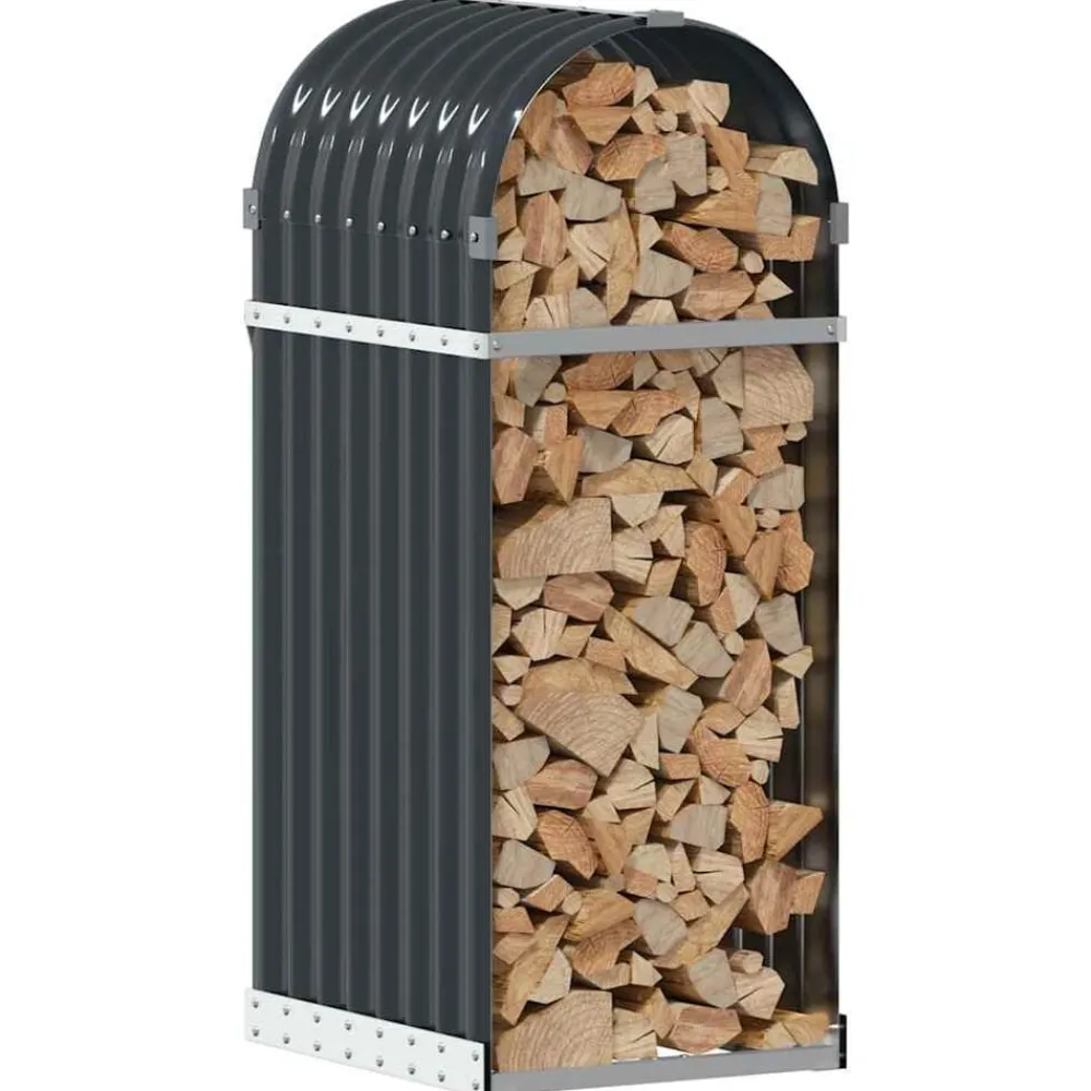 Houthouder 40x45x100 cm Gegalvaniseerd Staal>vidaXL