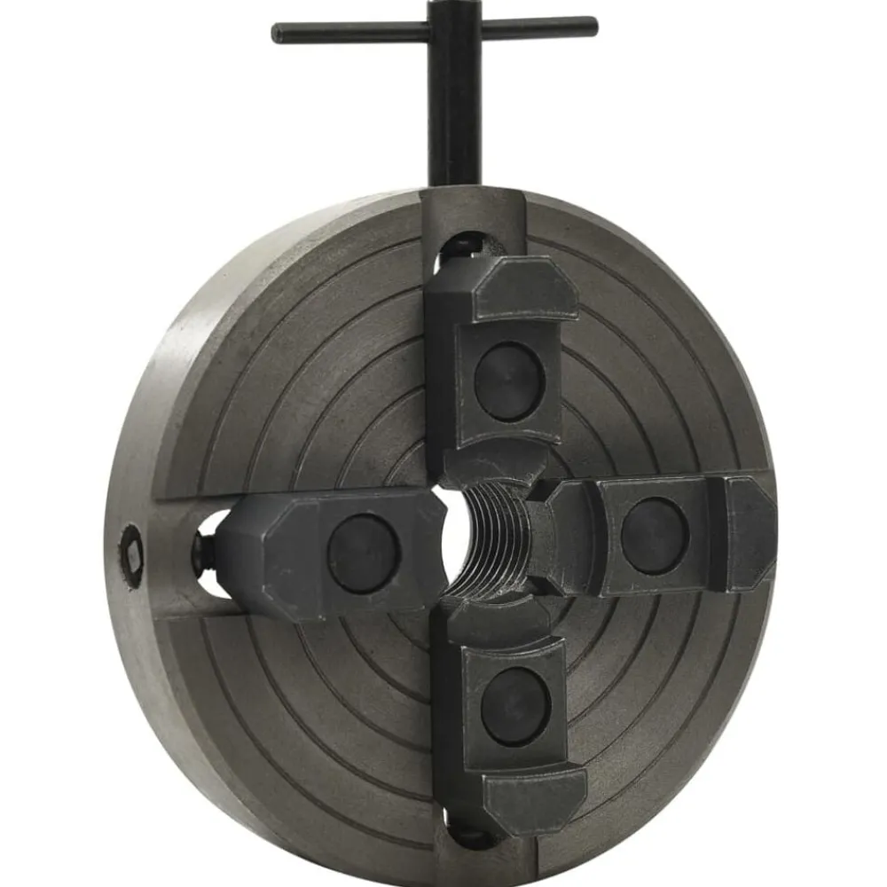Gereedschap*vidaXL Houtklauwplaat 4 bekken M33 verbinding 150x63 mm staal zwart