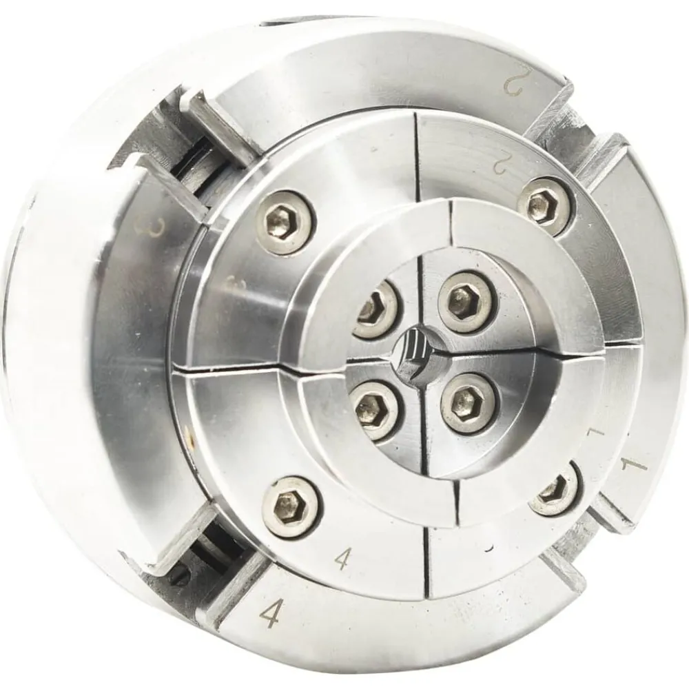 Gereedschap*vidaXL Houtklauwplaat 4 bekken M33 verbinding 96 mm staal zilverkleur