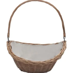 Houtmand met handvat 57x46,5x52 cm wilgenhout bruin>vidaXL Online