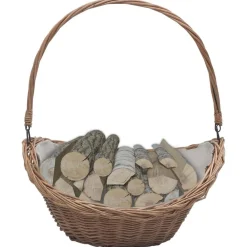 Houtmand met handvat 57x46,5x52 cm wilgenhout bruin>vidaXL Online