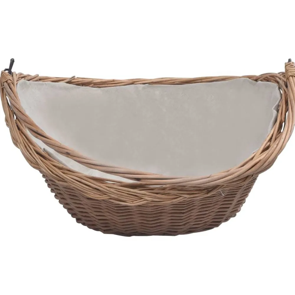 Houtmand met handvat 57x46,5x52 cm wilgenhout bruin>vidaXL Online