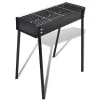 Houtskoolbarbecue staand vierkant 75x28 cm>vidaXL Outlet