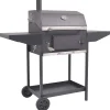 Houtskoolbarbecue met onderplank zwart>vidaXL