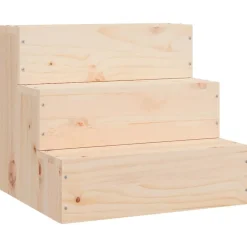 Huisdierbenodigdheden*vidaXL Huisdierentrap 40x37,5x35 cm massief grenenhout Naturel