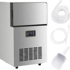 IJsblokjesmachine 45 kg / 24 u zilverkleurig>vidaXL Online