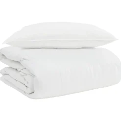 2-in-1 Dekbed met kussen 2 pcs Wit Donsveertjes>vidaXL Discount