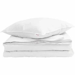 Linnengoed*vidaXL 2-in-1 Dekbed met kussen 2 pcs Wit Donsveertjes