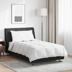 Linnengoed*vidaXL 2-in-1 Dekbed met kussen 2 pcs Wit Donsveertjes