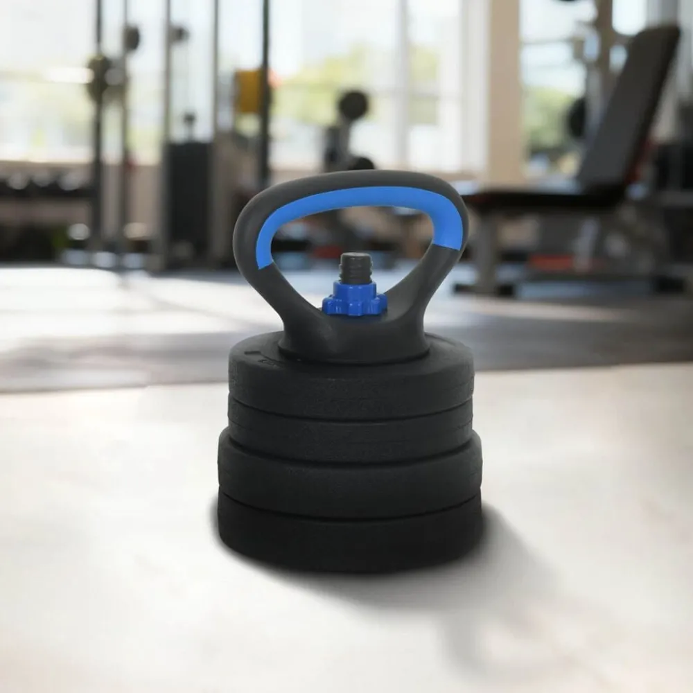 4-in-1 Halter-Barbell Kettlebell Set 20kg 20kg>vidaXL Clearance