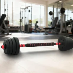 2-in-1 Halter-Barbell Set 30kg 30kg>vidaXL Online