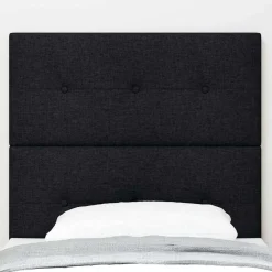 Bedden & Accessoires*vidaXL in hoogte verstelbaar hoofdbord met hoofdeinde 80 cm Stof Zwart