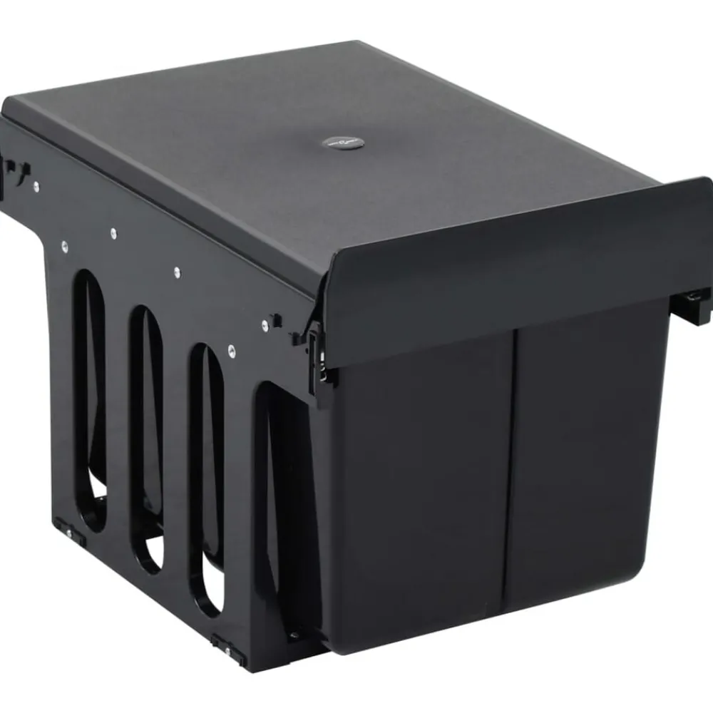 Inbouwprullenbak uittrekbaar soft-close 36 L>vidaXL Hot