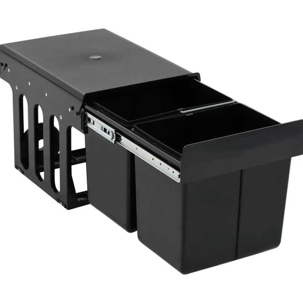 Inbouwprullenbak uittrekbaar soft-close 36 L>vidaXL Hot