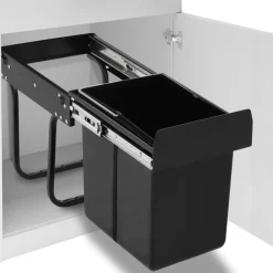 Inbouwprullenbak uittrekbaar soft-close 20 L>vidaXL Hot