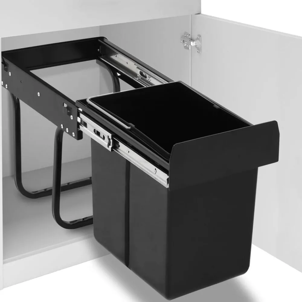 Inbouwprullenbak uittrekbaar soft-close 20 L>vidaXL Hot