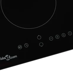 Inductiekookplaat met 2 kookzones aanraakbediening 3500 W glas><noscript><img width=