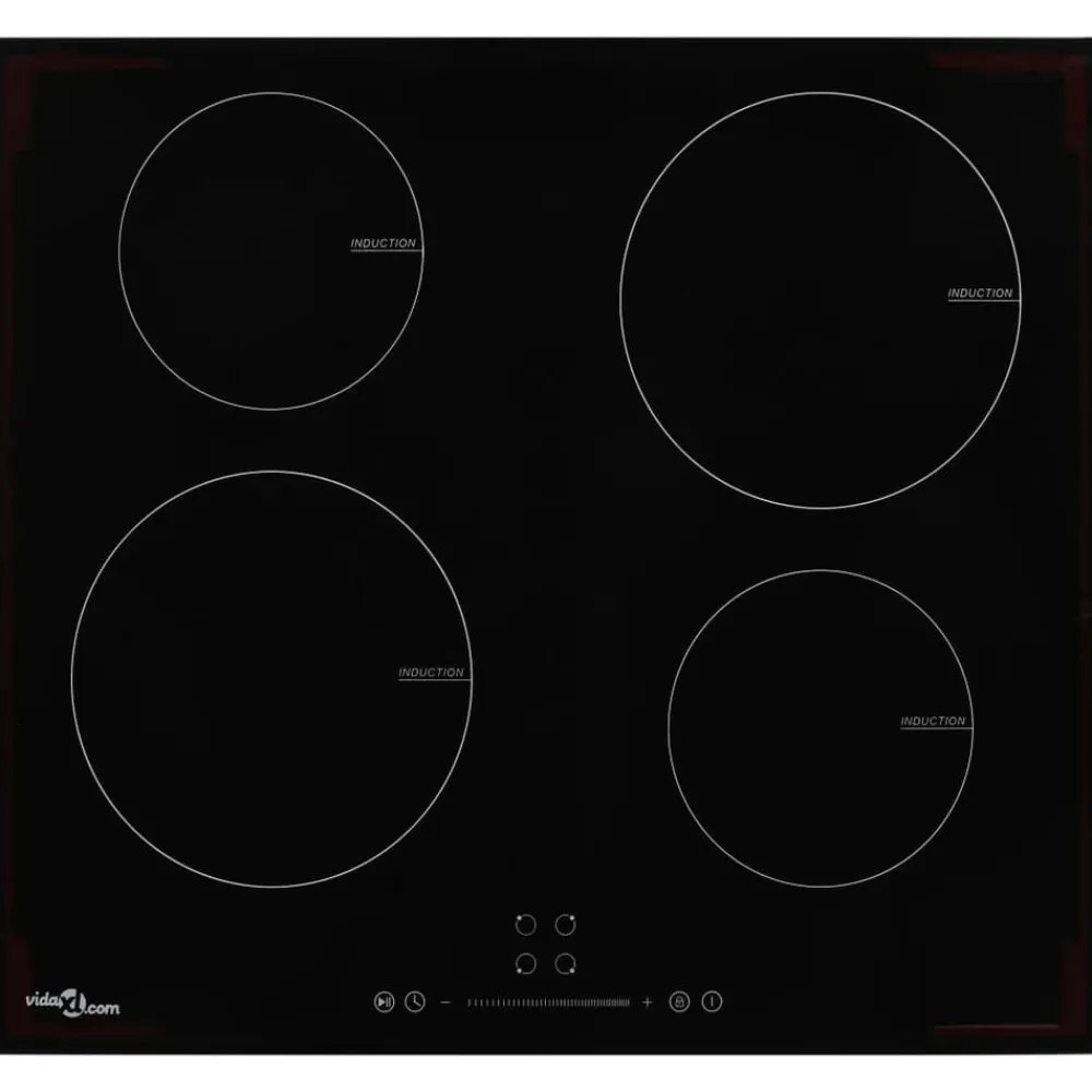 Inductiekookplaat met 4 kookzones aanraakbediening 7000 W glas>vidaXL Sale