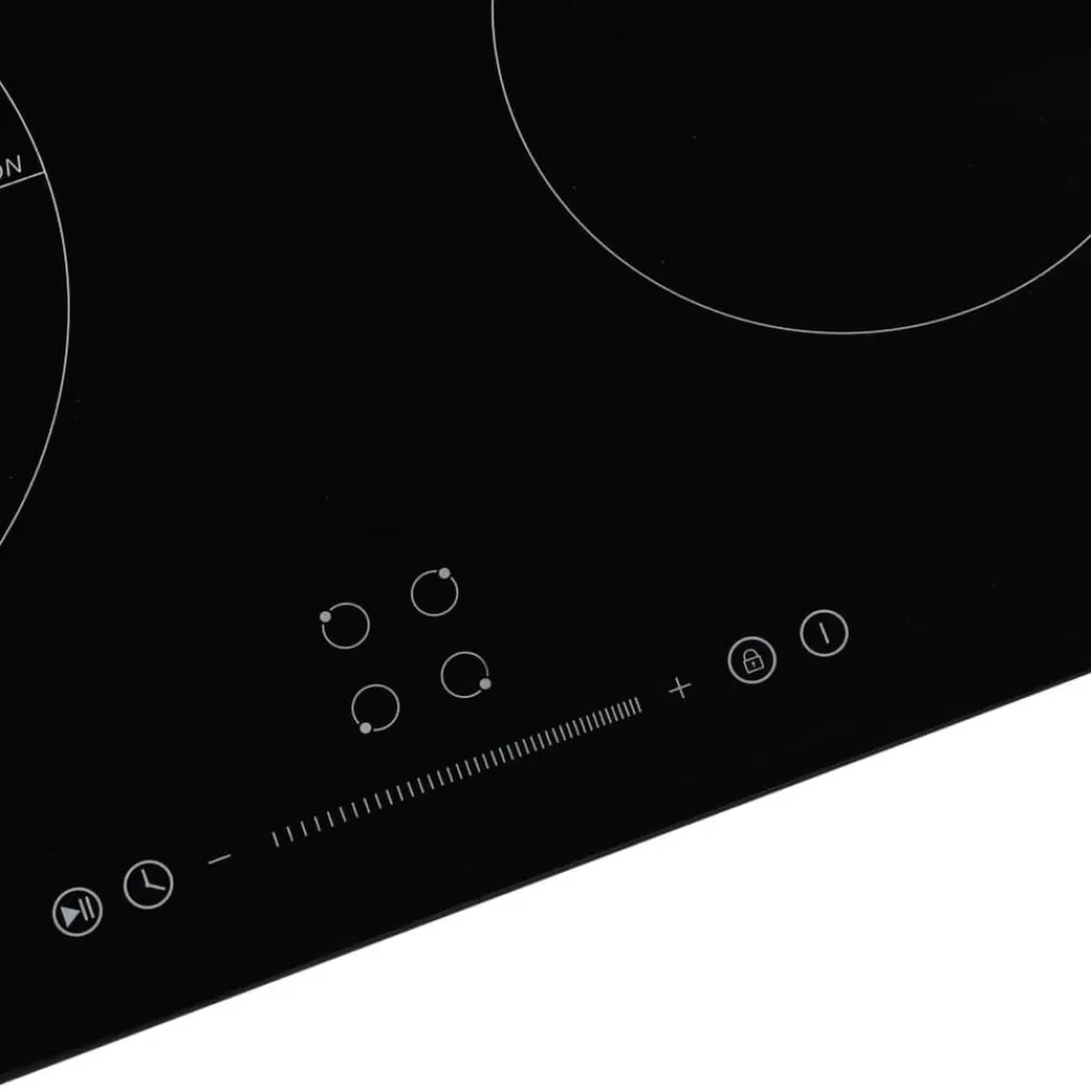 Inductiekookplaat met 4 kookzones aanraakbediening 7000 W glas>vidaXL Sale