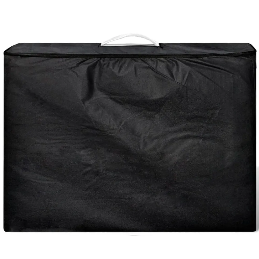 Uiterlijk & Gezondheid*vidaXL Inklapbare massagetafel 4 zones met houten frame (creme) Wit