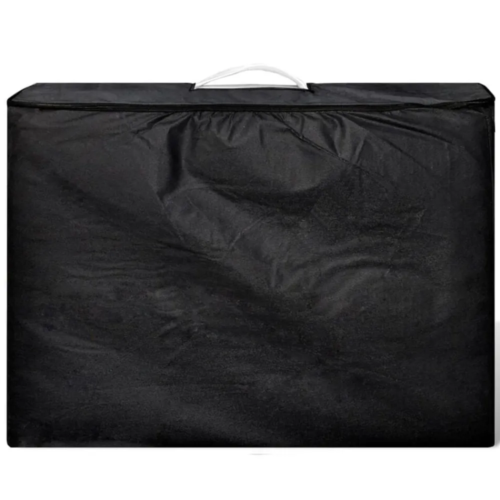 Inklapbare massagetafel 2 zones met houten frame (creme)>vidaXL Clearance