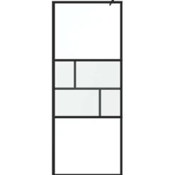 Inloop Douche Wand 80 x 195 x 0.5 cm Glas en Aluminium><noscript><img width=