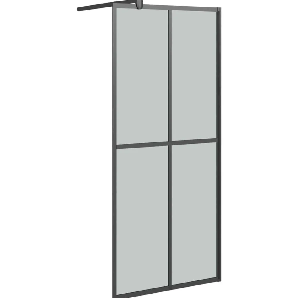 Inloopdouchescherm 80x195 cm donker gehard glas>vidaXL Discount