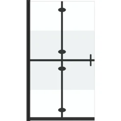 Inloopdouchewand inklapbaar 70x190 cm ESG-glas halfmat>vidaXL Best