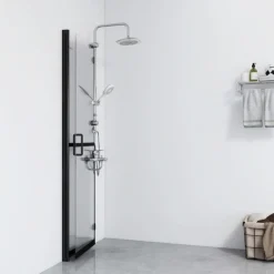 Inloopdouchewand inklapbaar 70x190 cm ESG-glas transparant><noscript><img width=