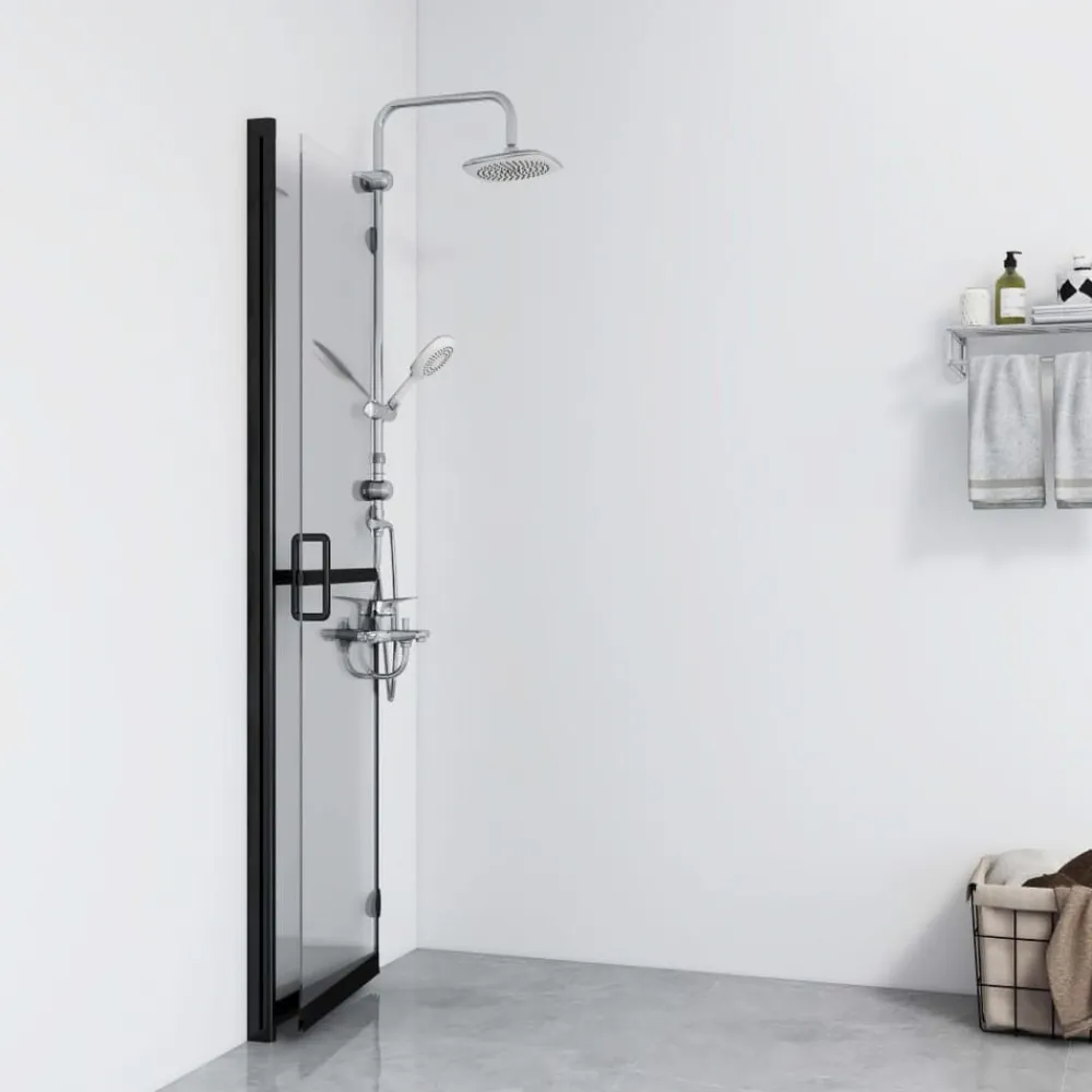 Inloopdouchewand inklapbaar 70x190 cm ESG-glas transparant>vidaXL Best