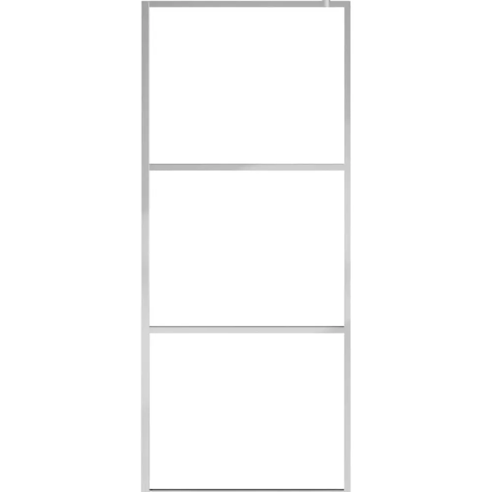 Sanitair & Loodgietersbenodigdheden*vidaXL Inloopdouchewand mat 80x195 cm ESG-glas Zilver