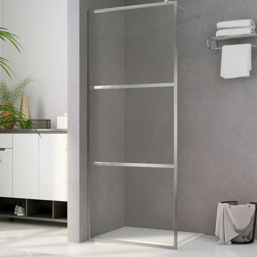 Inloopdouchewand transparant 80x195 cm ESG-glas>vidaXL Online