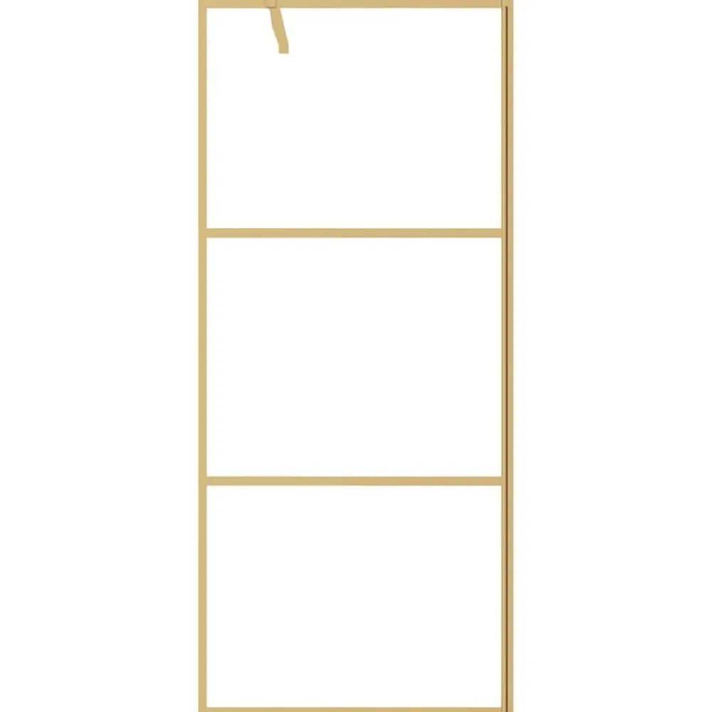 Inloopdouchewand transparant 80x195 cm ESG-glas kleurig>vidaXL