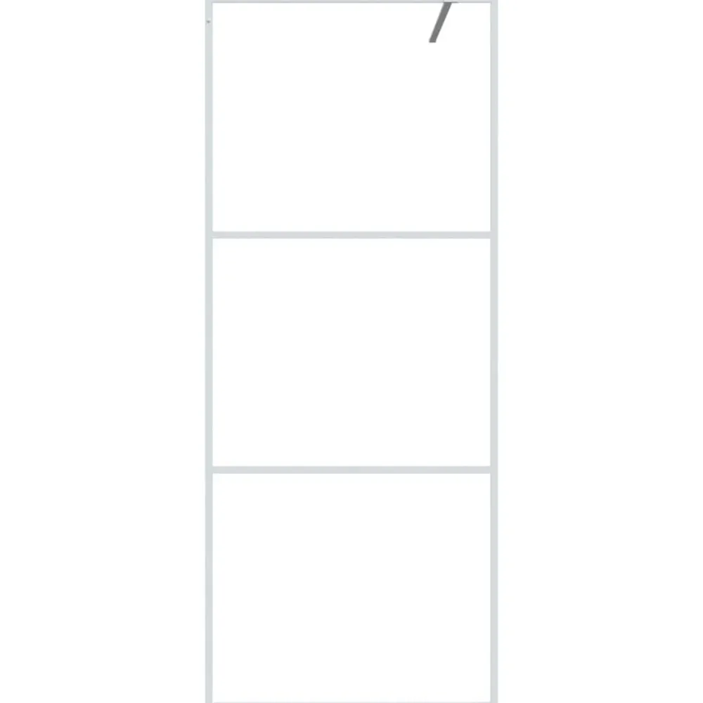 Sanitair & Loodgietersbenodigdheden*vidaXL Inloopdouchewand 80x195 cm transparant ESG-glas Wit
