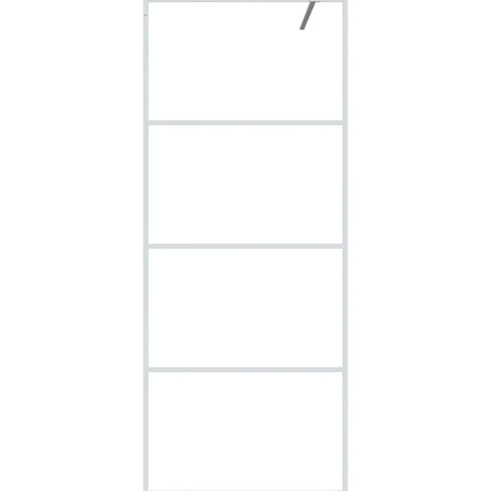 Sanitair & Loodgietersbenodigdheden*vidaXL Inloopdouchewand 80x195 cm transparant ESG-glas Wit