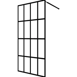 Inloopdouchewand 80x195 cm mat gehard glas>vidaXL Discount