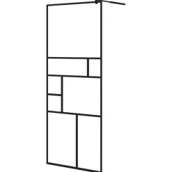 Inloopdouchewand 80x195 cm ESG-glas transparant en>vidaXL Outlet