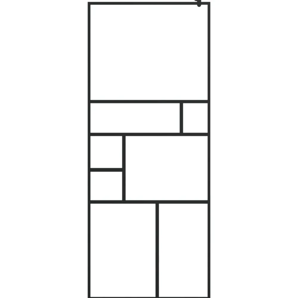 Inloopdouchewand 80x195 cm ESG-glas transparant en>vidaXL Outlet