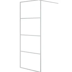 Sanitair & Loodgietersbenodigdheden*vidaXL Inloopdouchewand 80x195 cm transparant ESG-glas kleurig Zilver