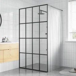 Inloopdouchewand 80x195 cm transparant gehard glas>vidaXL Discount