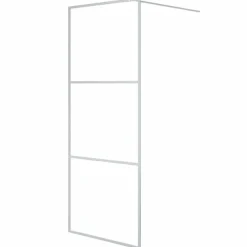 Sanitair & Loodgietersbenodigdheden*vidaXL Inloopdouchewand 80x195 cm transparant ESG-glas kleurig Zilver