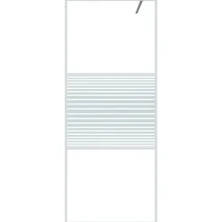 Sanitair & Loodgietersbenodigdheden*vidaXL Inloopdouchewand 80x195 cm transparant ESG-glas Wit