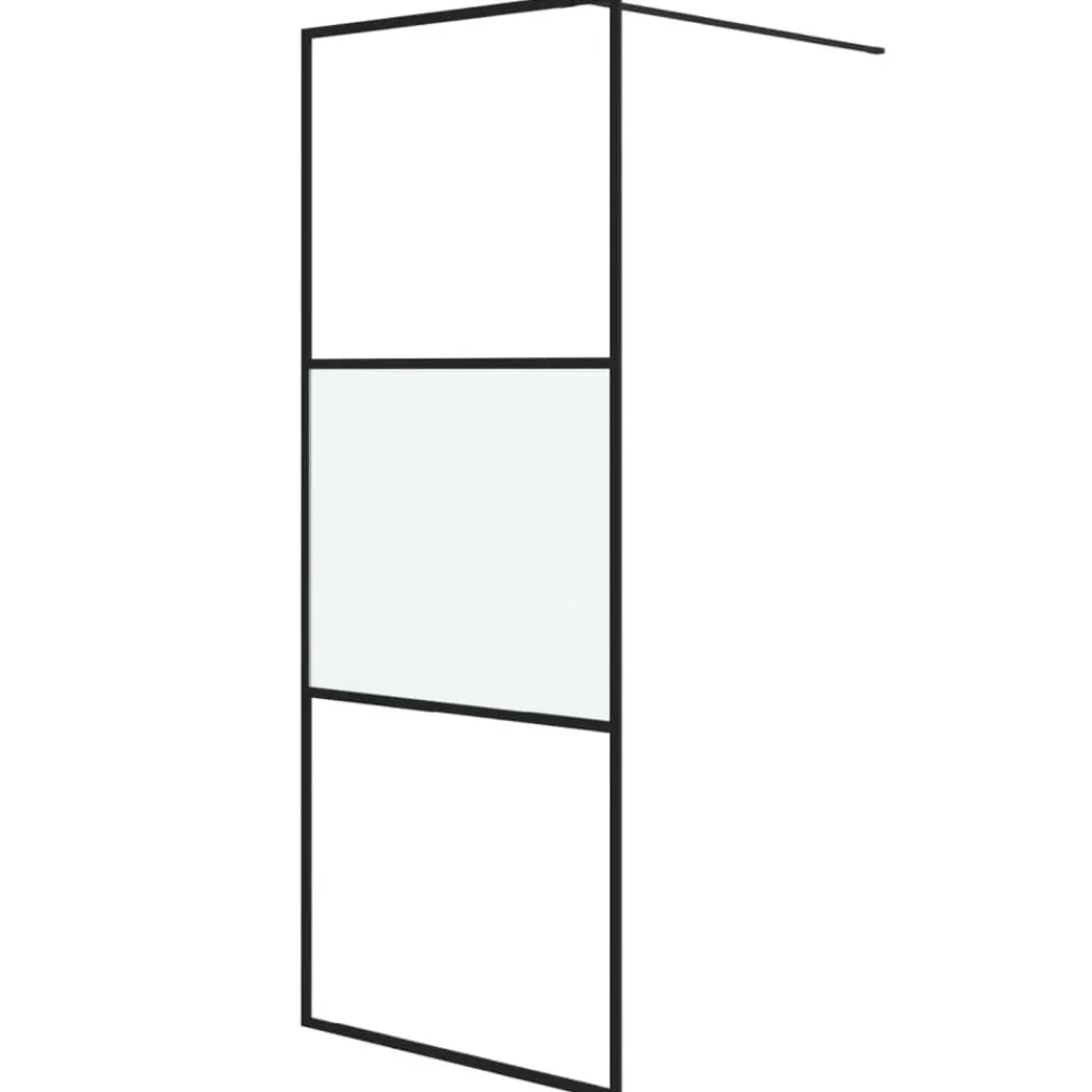 Inloopdouchewand 80x195 cm halfmat ESG-glas>vidaXL Sale