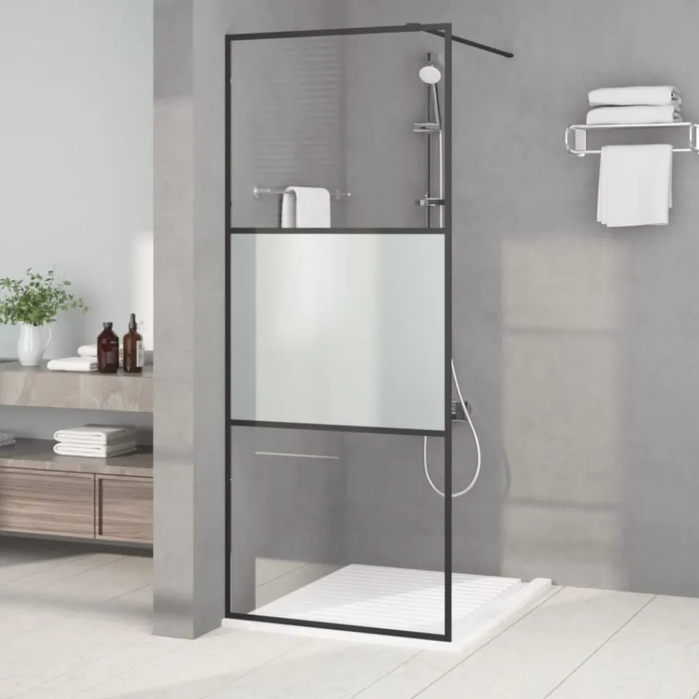 Inloopdouchewand 80x195 cm halfmat ESG-glas>vidaXL Sale