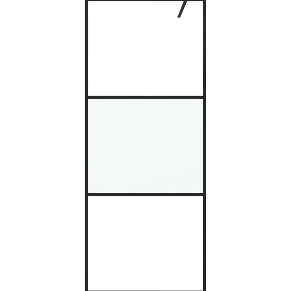 Inloopdouchewand 80x195 cm halfmat ESG-glas>vidaXL Sale