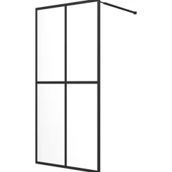 Inloopdouchewand 80x195 cm transparant gehard glas>vidaXL Best
