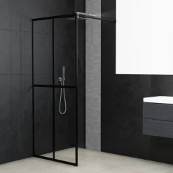 Inloopdouchewand 80x195 cm transparant gehard glas>vidaXL Best