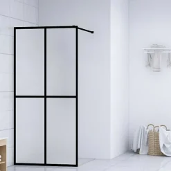 Sanitair & Loodgietersbenodigdheden*vidaXL Inloopdouchewand 80x195 cm mat gehard glas matwit