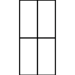 Sanitair & Loodgietersbenodigdheden*vidaXL Inloopdouchewand 80x195 cm mat gehard glas matwit
